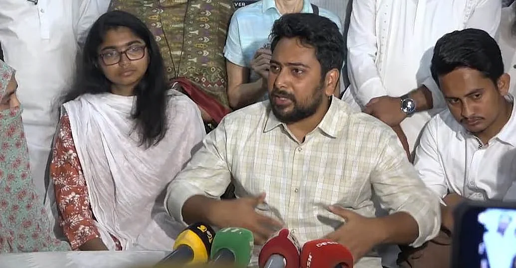 NCP leaders meet with families of July Uprising martyrs in Chattogram at Motel Saikat in the city’s New Market area on 20 July 2025.