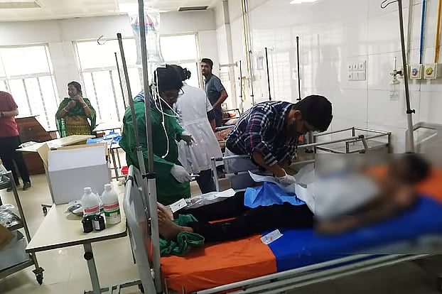 Several burn victims were rushed to the National Burn Institute