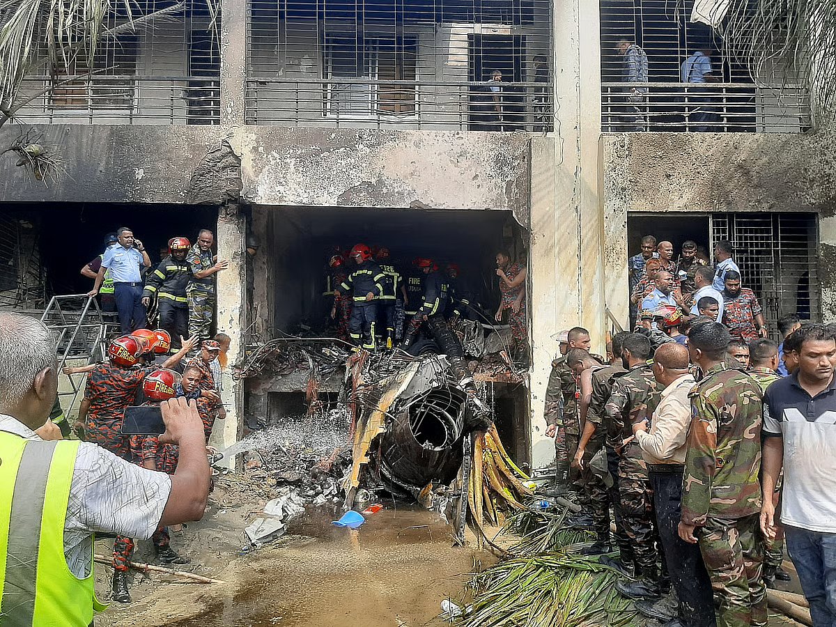 A training aircraft of the Bangladesh Air Force has crashed in Uttara, Dhaka. The aircraft took off at 1:06pm on 21 July 2025.