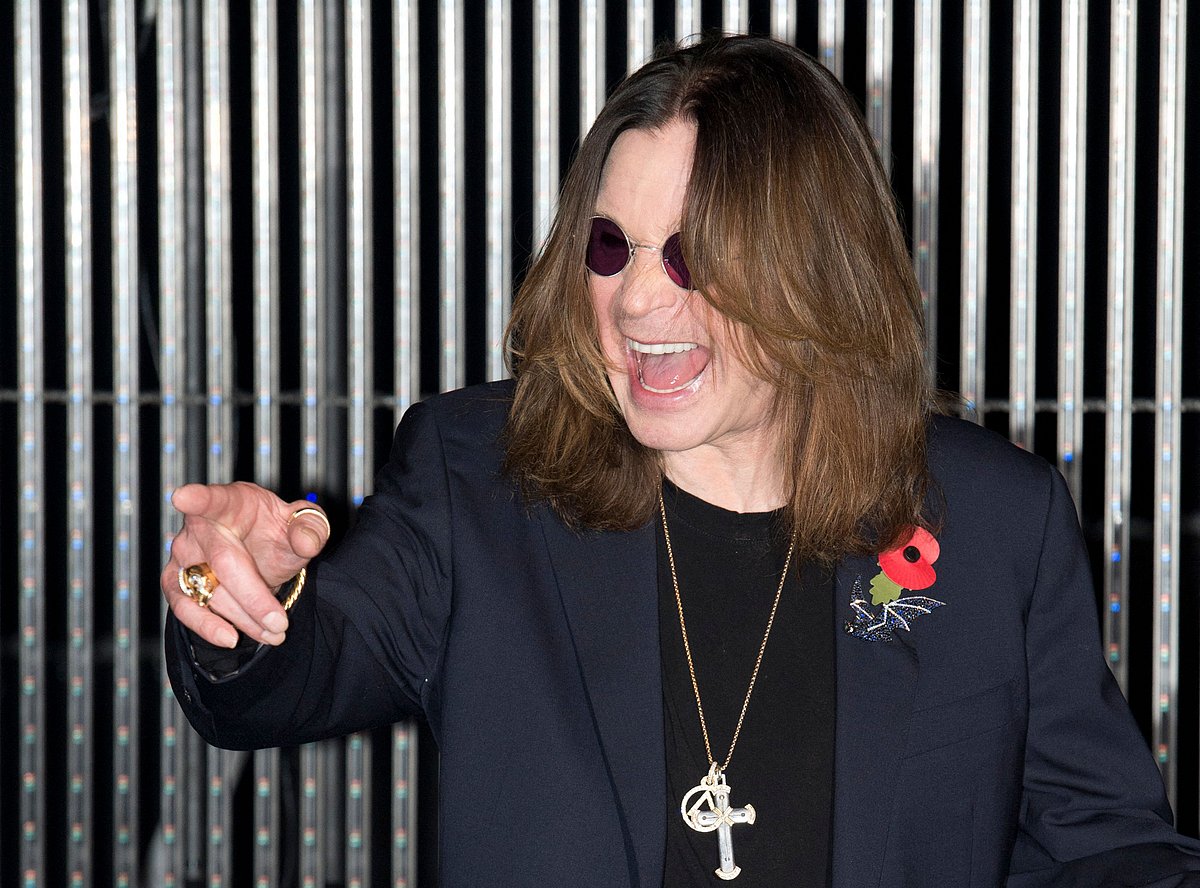British singer Ozzy Osbourne poses for pictures as he arrives for the 2014 MTV Europe Music Awards (EMA) in Glasgow, Scotland, on 9 November 2014