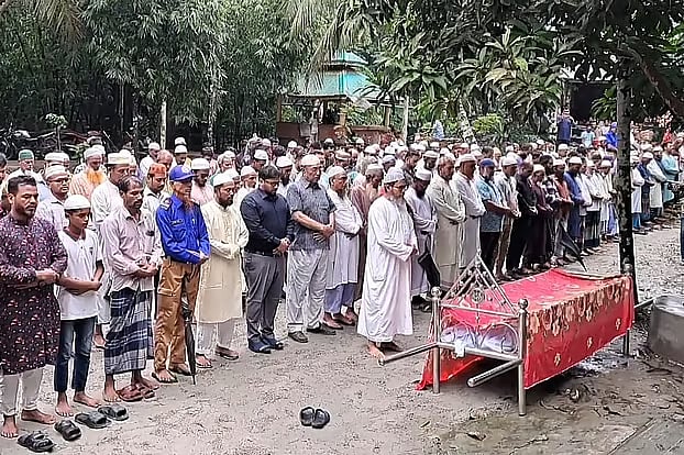 Masuma was buried at the family graveyard in Batamara village, under Boro Manika Union of Borhanuddin Upazila in Bhola, following her funeral prayer at 9:30am today, Sunday.