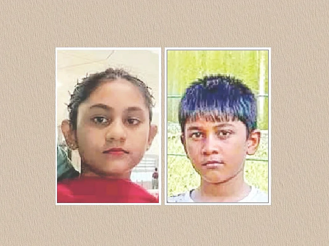 Aryan Ashraf Nafi and his elder sister Tahia Ashraf Nazia