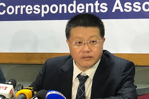 Yao Wen, the Chinese Ambassador to Bangladesh.
Today, Tuesday, at the “DCAB Talk” event held at the National Press Club in Dhaka.