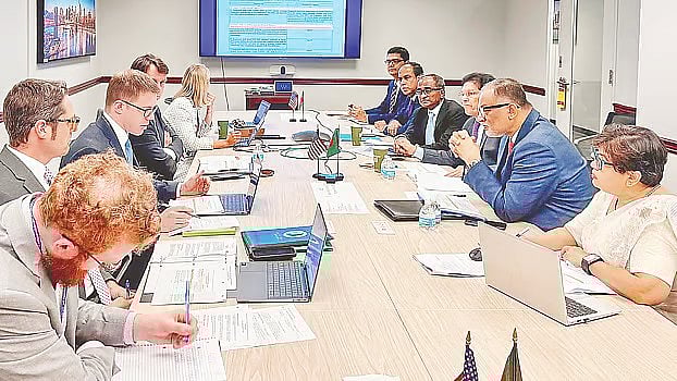 Members of the delegation held talks with the United States Trade Representative (USTR) for three consecutive days to seek a reduction in tariffs