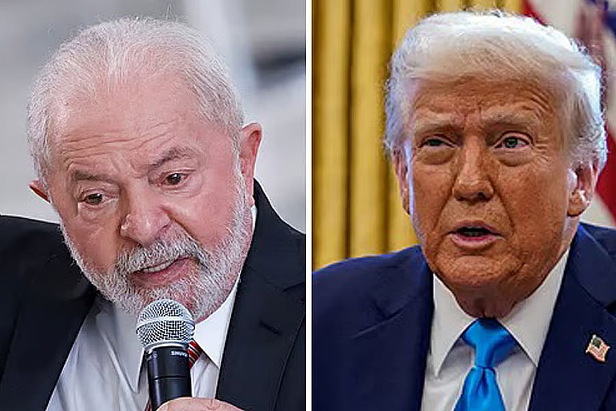 Brazilian President Luiz Inacio Lula da Silva and US President Donald Trump.