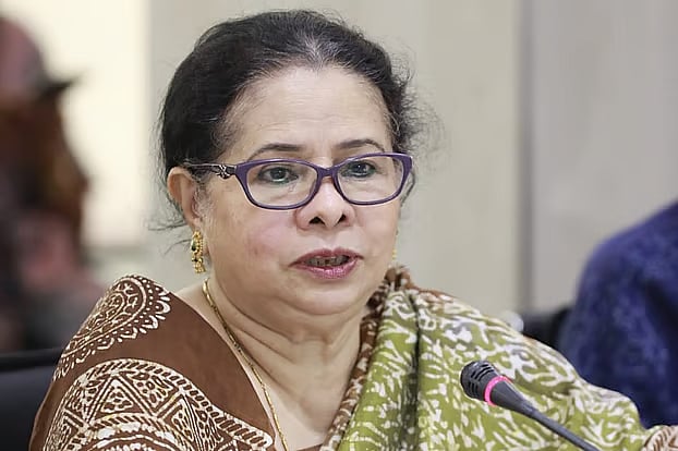 Former caretaker government advisor and executive director of CAMPE, Rasheda K Choudhury, speaks at the roundtable on 'Women's seats in the National Parliament and women's political empowerment' organised today, Saturday, by Prothom Alo at its office in Kawran Bazar of the capital