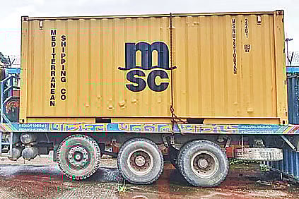 Radiation has been detected in scrap iron in this container