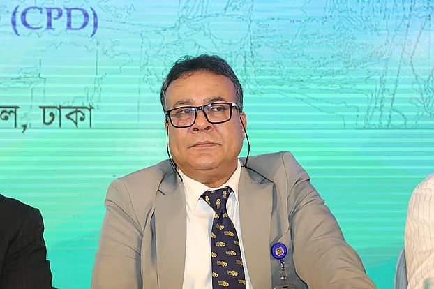 National University vice chancellor ASM Amanullah at the CPD dialogue titled '365 days of the interim government' at a Dhaka Hotel on 10 August 2025