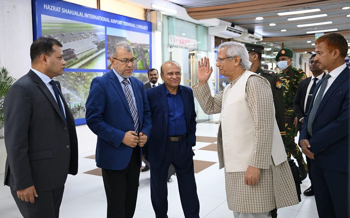 Chief Adviser Professor Muhammad Yunus departed for Malaysia on a three-day state visit at 2:00pm by a Biman Bangladesh Airlines flight on Monday.