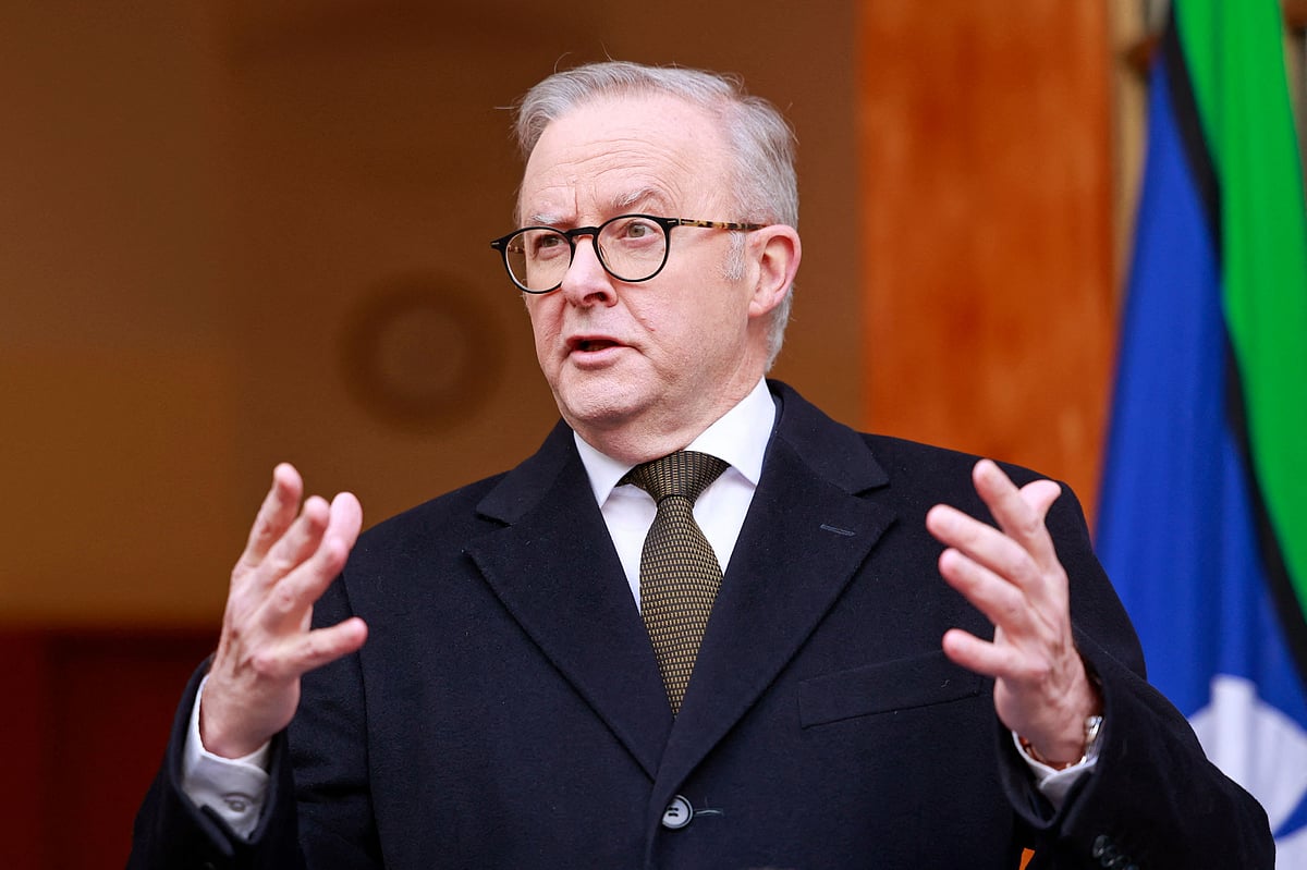 Australia’s Prime Minister Anthony Albanese speaks during a press conference in Canberra on 11 August, 2025. Australia will recognise a Palestinian state at the UN General Assembly in September, Prime Minister Anthony Albanese said on 11 August.