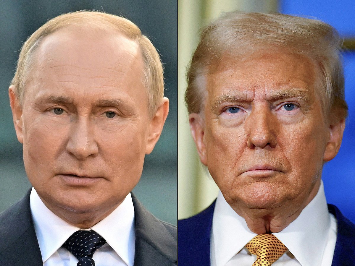 Russian President Vladimir Putin (L) and US President Donald Trump (R)