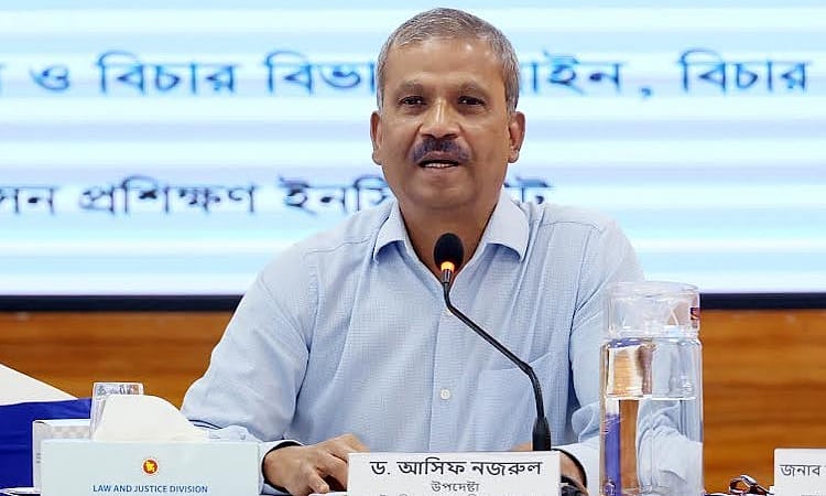 Law, Justice and Parliamentary Affairs Adviser Dr. Asif Nazrul.