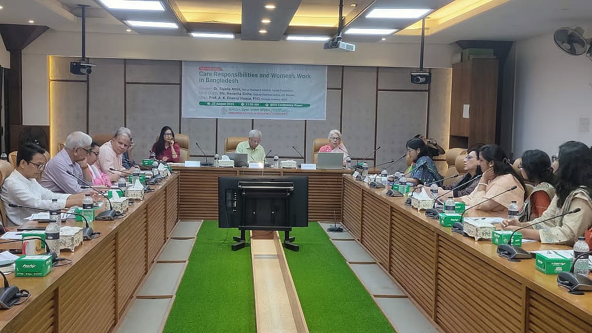 Bangladesh Institute of Development Studies (BIDS) organises a seminar titled “Care Responsibility and Women’s Work in Bangladesh,” in Agargaon, Dhaka on 25 August 2025.