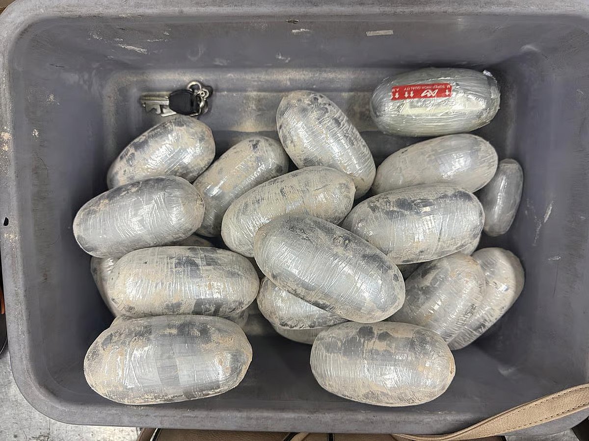Seized cocaine at Shahjalal International Airport