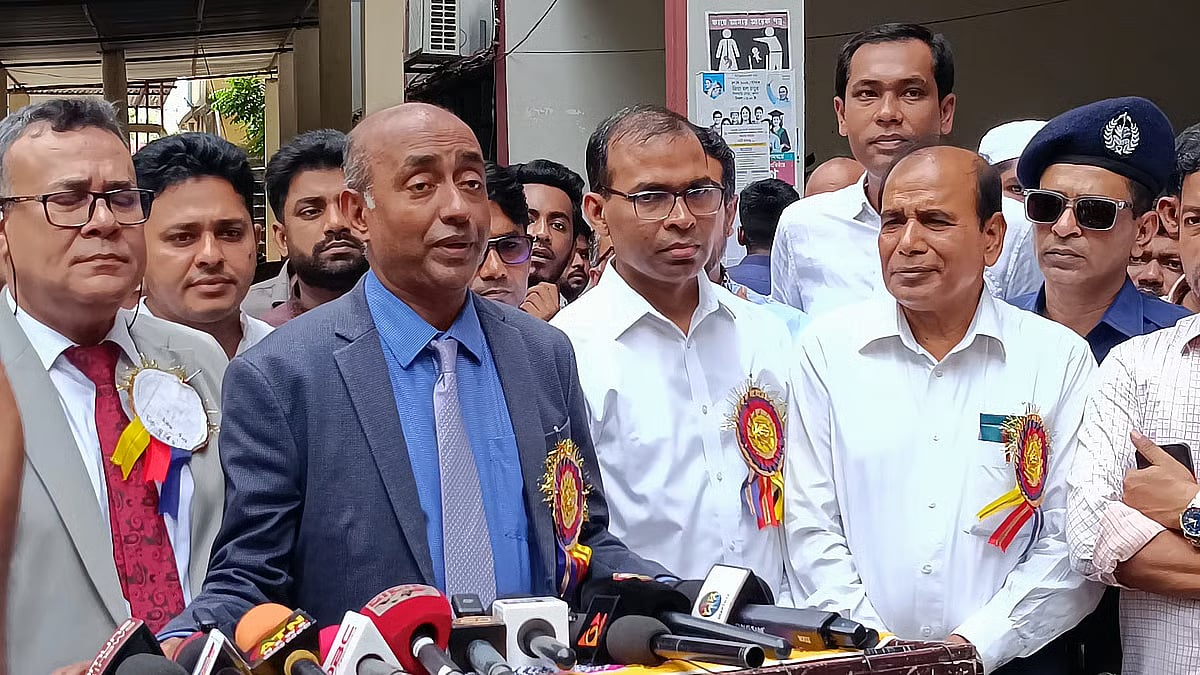 Attorney General Md. Asaduzzaman at the inauguration ceremony of the National University's regional office. This afternoon at the Television Center neighbourhood of Jhenaidah city.
