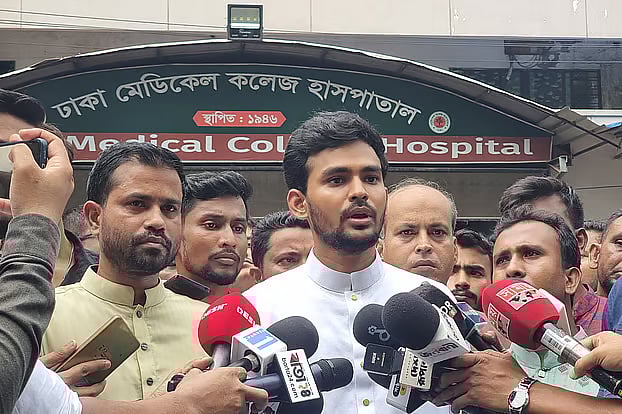 While visiting Nurul Haque, the President of Gono Odhikar Parishad, who is undergoing treatment at Dhaka Medical College Hospital, local government adviser  Asif Mahmud Shojib Bhuyain spoke to journalists and said that efforts are being made to bring back the Awami League through the Jatiya Party.