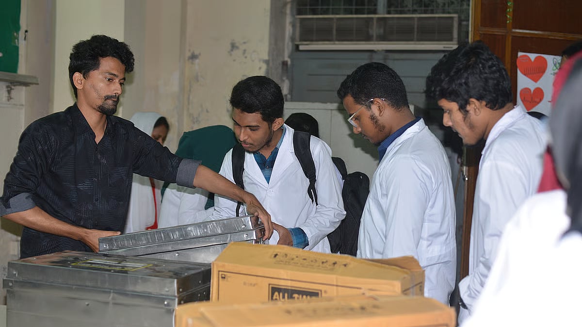 Arrangements have also been made to purchase small trunks with donations from seniors to store bone sets.