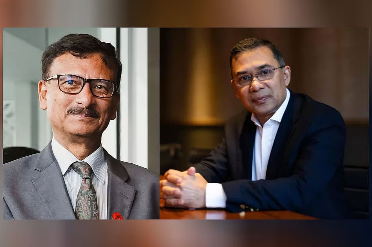 Md Touhid Hossain (L) and Tarique Rahman
