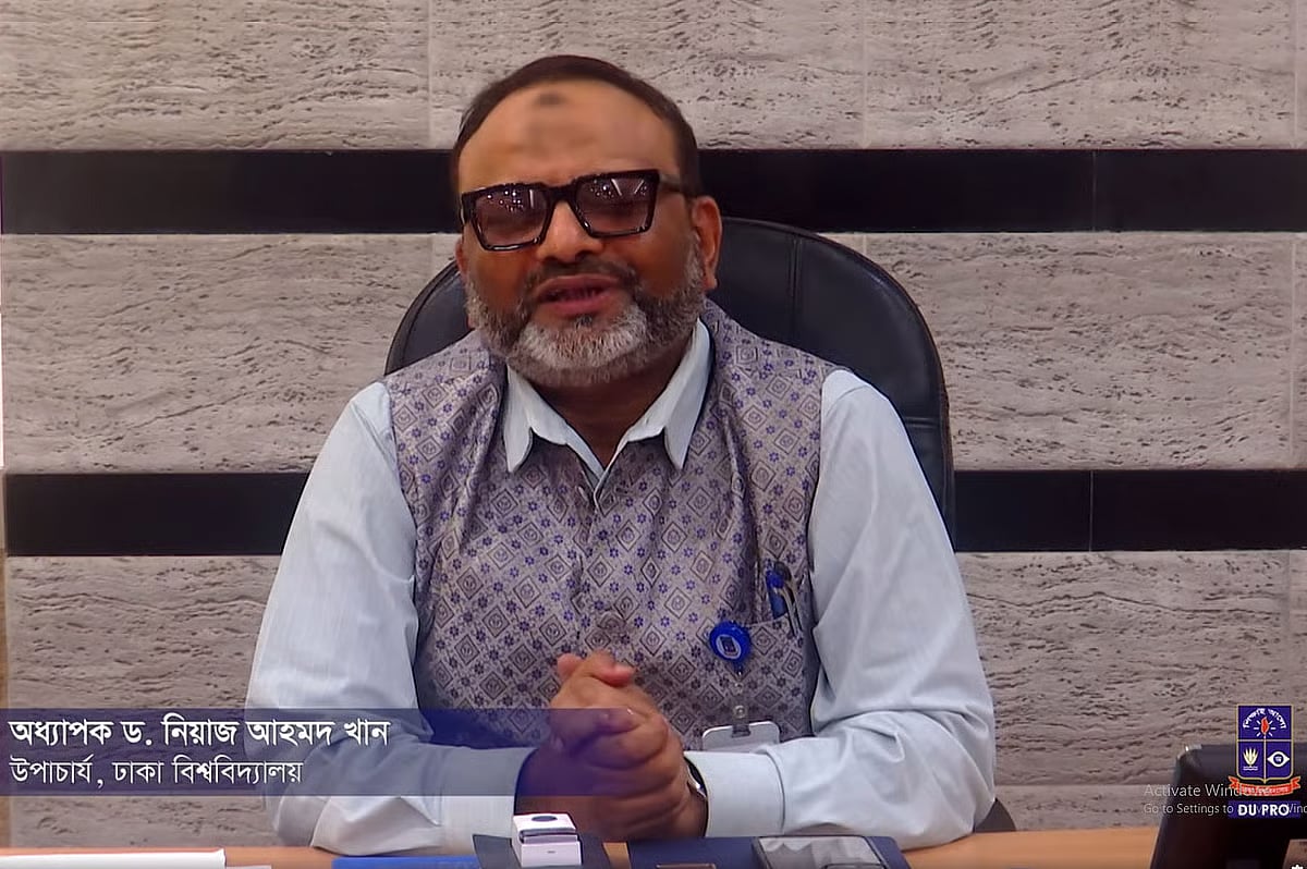 Dhaka University Vice-Chancellor Professor Niaz Ahmed Khan