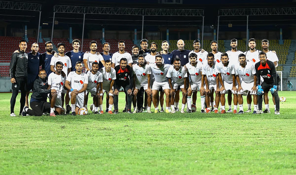 Members and staff of this Bangladesh national football team are stranded in Nepal due to the political situation in the South Asian country