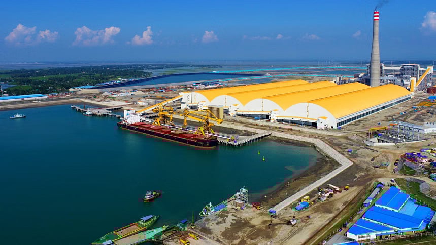 The deep seaport, part of the Moheshkhali-Matarbari Integrated Infrastructure Development