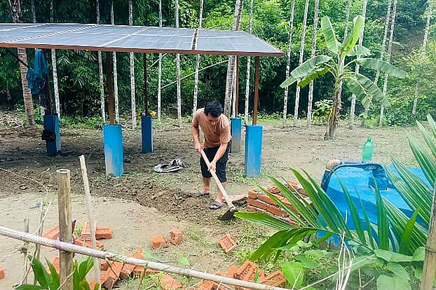 Sabin Chakma has created an environment-friendly and sustainable water supply system using local natural water bodies and solar energy, delivering safe drinking water to hundreds of people every day