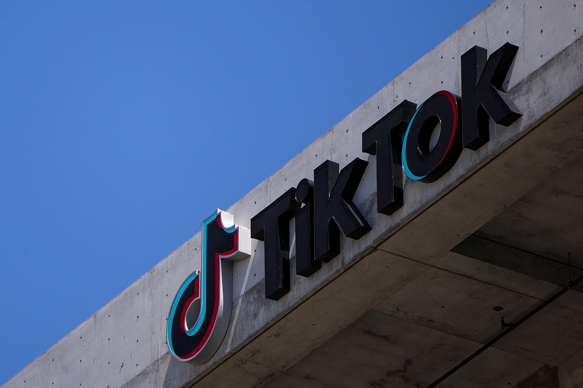 A general view of the offices of TikTok, as the site faces an April 5 deadline to reach a deal to find a non-Chinese buyer under threat of being banned from the United States, in Culver City, California, US, 2 April 2025.