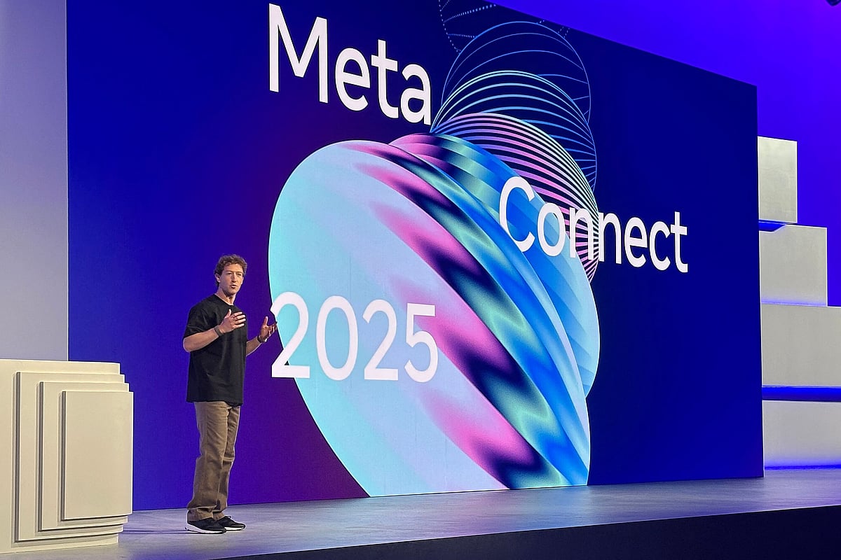 Meta CEO Mark Zuckerberg speaks at the 2025 Meta Connect conference in Menlo Park, California, on 17 September, 2025.