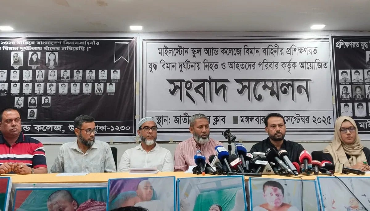 Families of Dhaka plane crash victims demand justice, compensation