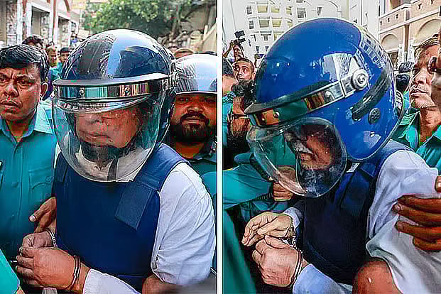 On 27 August 2024, when former information minister Hasanul Haq Inu and former aviation minister Rashed Khan Menon were brought to court in connection with a murder case, BNP-affiliated lawyers hurled eggs, shoes and punched and kicked them.
