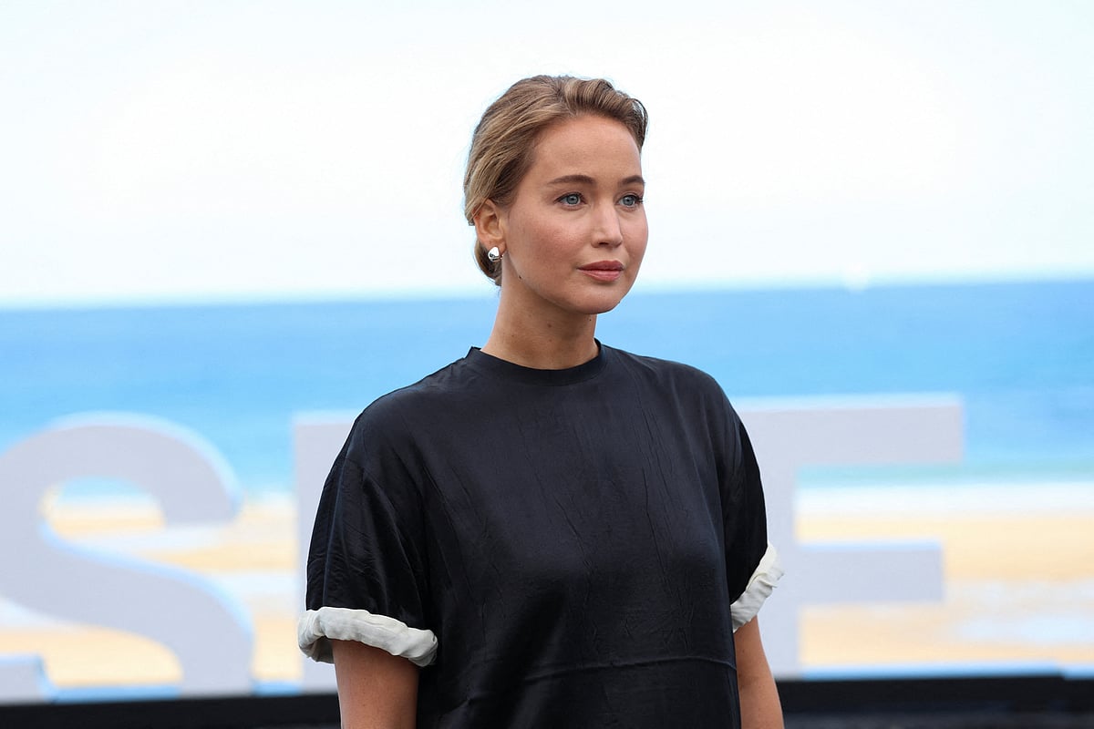 Actor Jennifer Lawrence poses during a photocall for the film “Die, My Love” at the 73rd San Sebastian International Film Festival, in San Sebastian, Spain, on 26 September 2025