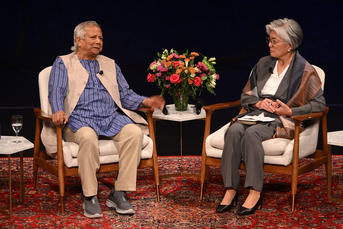 Chief Adviser Professor Muhammad Yunus spoke at an event titled "A Conversation with Bangladesh's Chief Adviser Dr Muhammad Yunus" hosted by Asia Society in the USA on Wednesday.