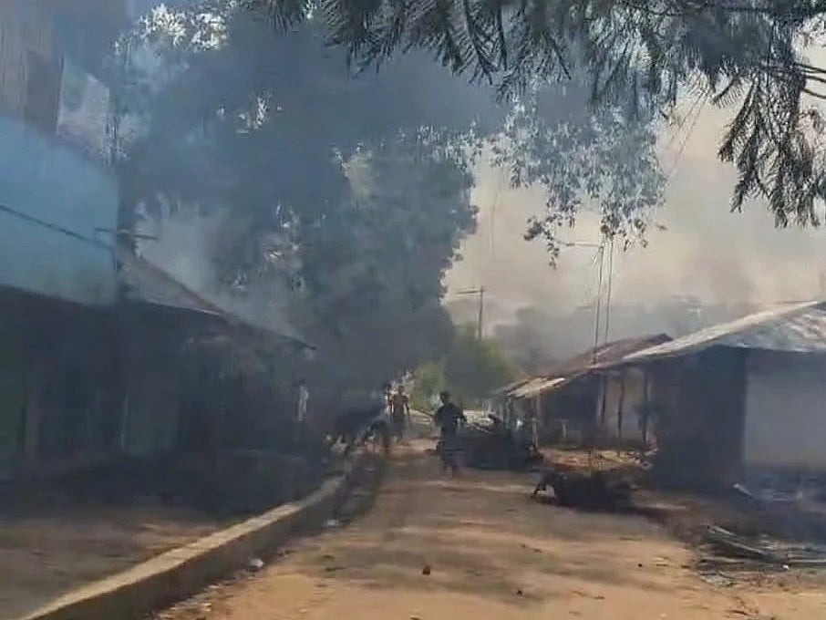 Several shops at Ramesu Market in Guimara upazila of Khagrachhari and adjacent houses were looted and set on fire by a group of masked people on 28 September 2025.