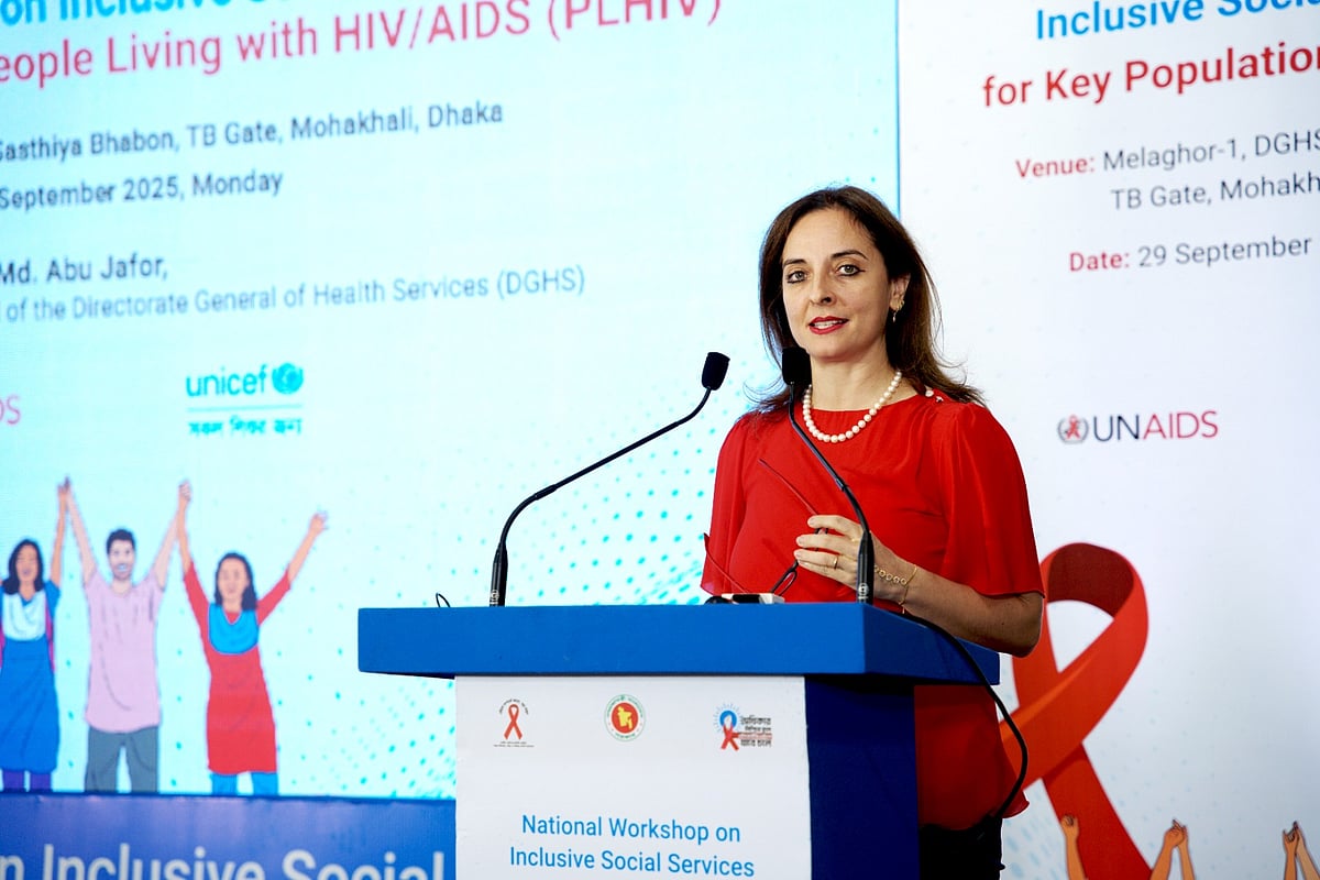 At the national workshop on inclusive social services for key populations and PLHIV