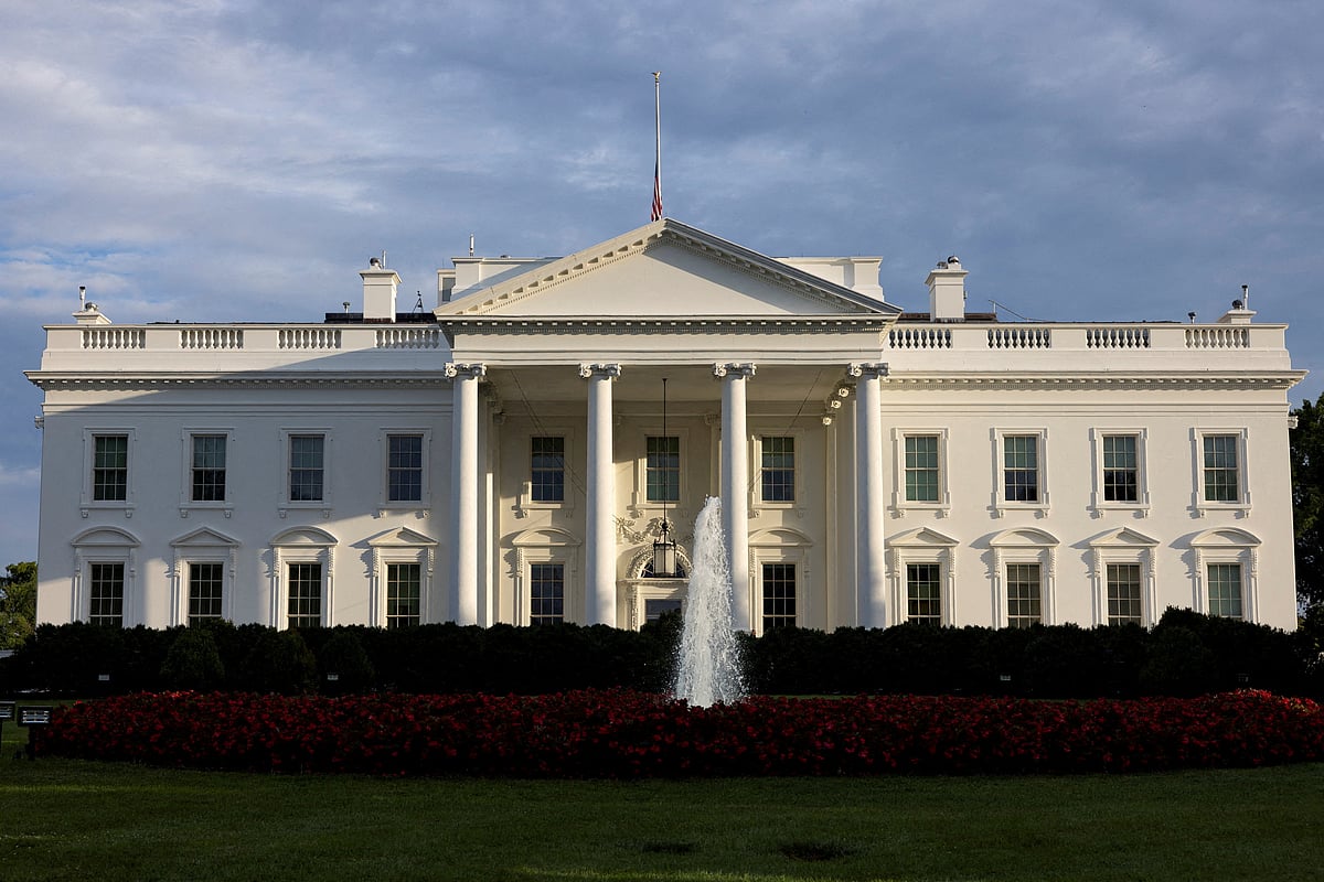 A view of the White House in Washington, US, on 20 July 2024.