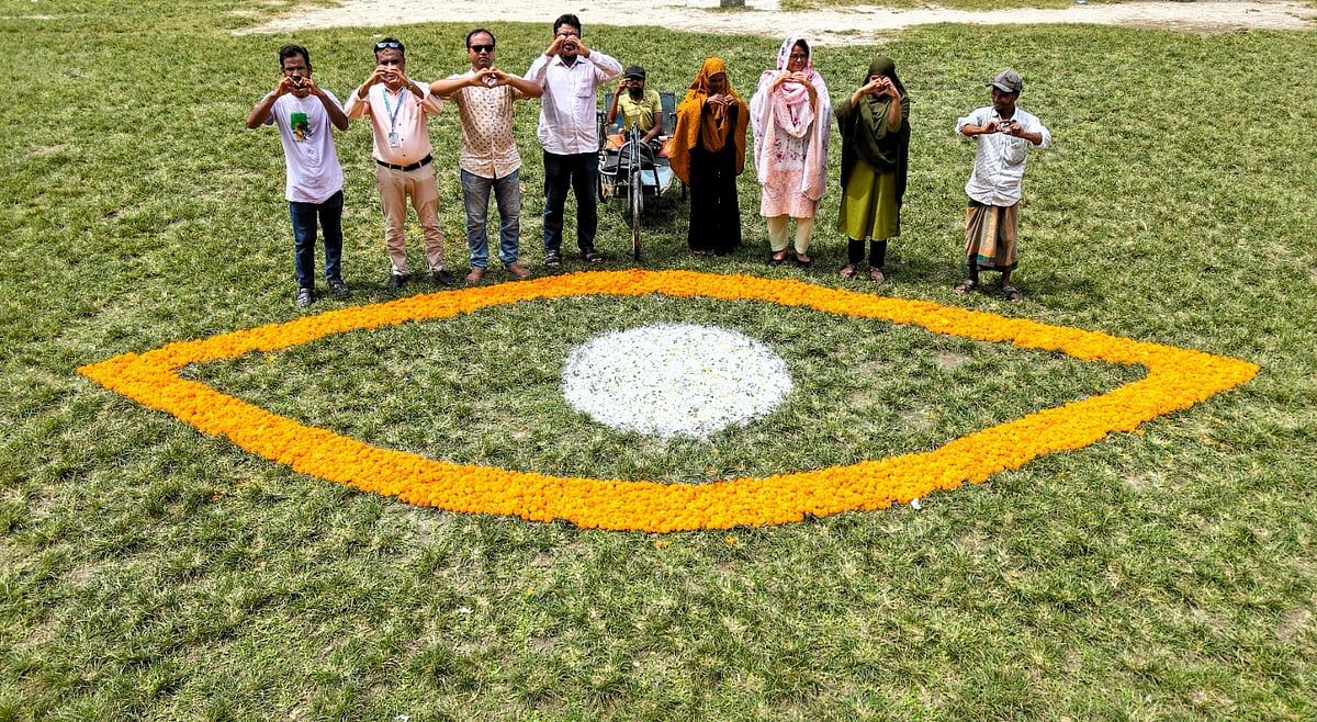 International development organisation Sightsavers observe the World Sight Day on 9 October 2025.