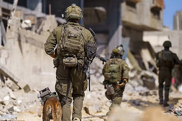 Israeli soldiers in Gaza.