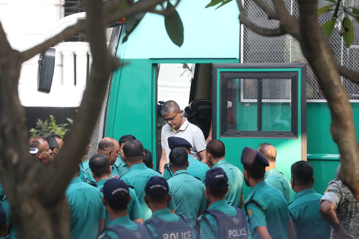 The army officers were transported to the tribunal premises at the old High Court compound in the capital shortly after 7:00 am today, Wednesday (22 October 2025)