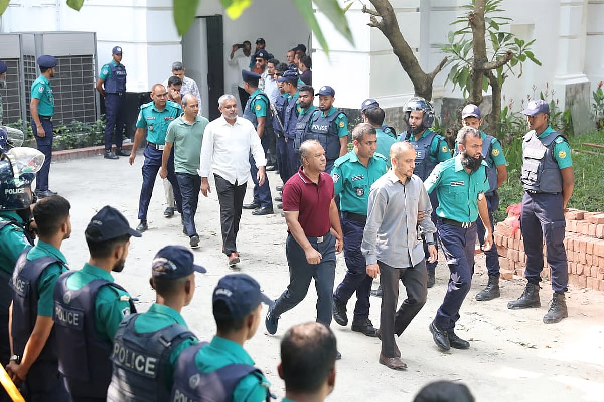 The accused army officers were taken away from the International Crimes Tribunal on 22 October 2025