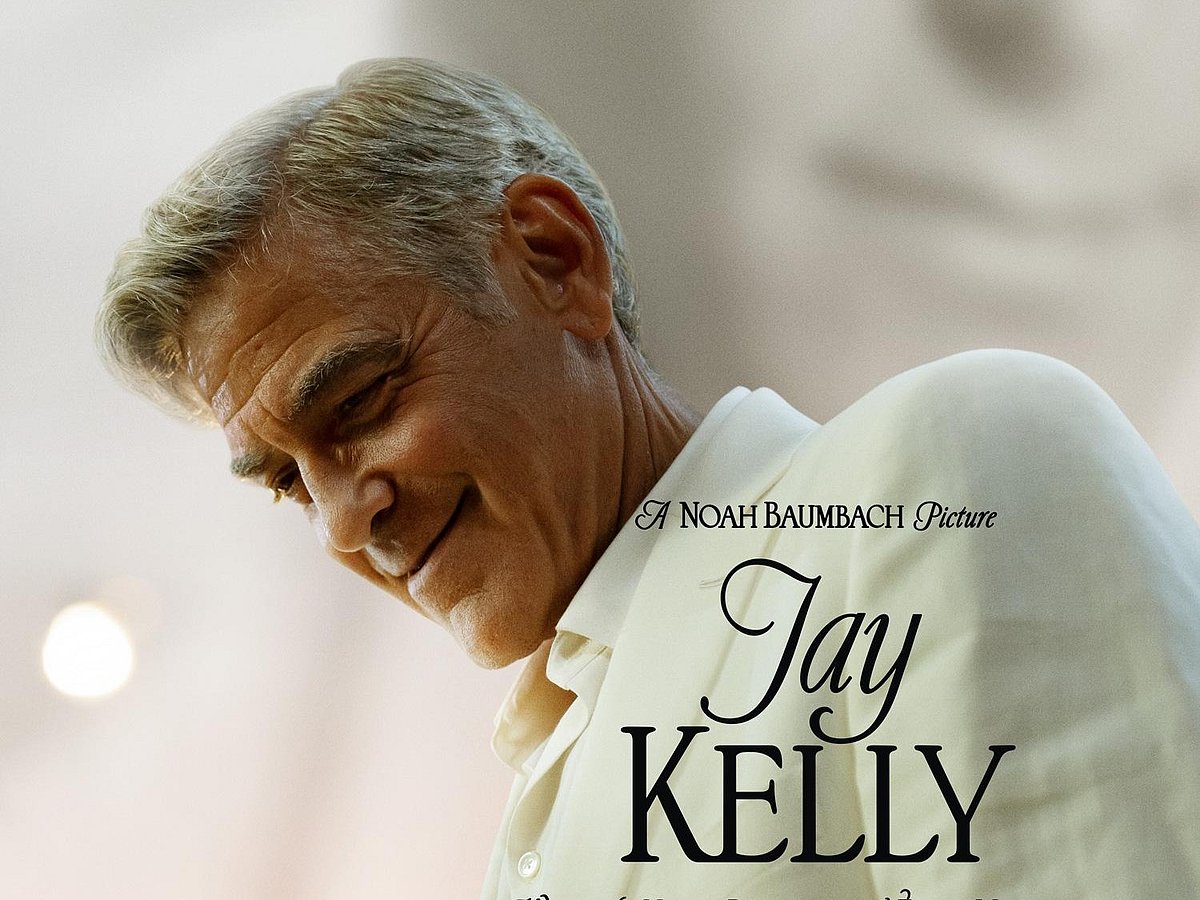 George Clooney on the poster of the film 'Jay Kelly'.