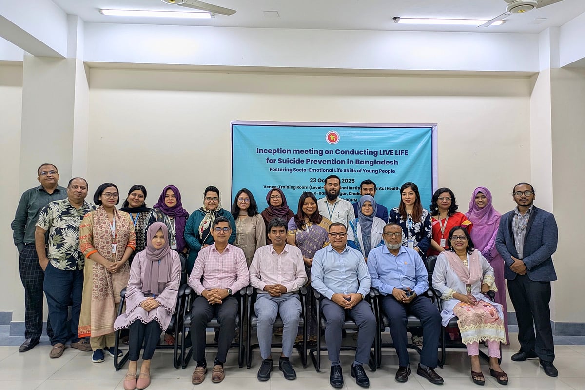 Mental health platform ‘Moner Bondhu’ starts new project with the WHO that aims to prevent suicide among adolescents and promote youth socio-emotional learning.