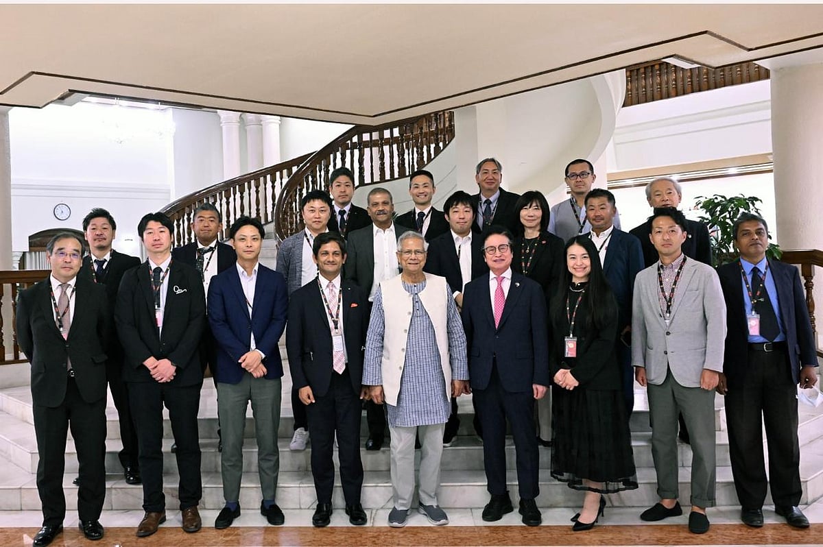 On Sunday afternoon, a delegation from Japan’s NBCC met with Chief Adviser Professor Muhammad Yunus at the State Guest House Jamuna in Dhaka.