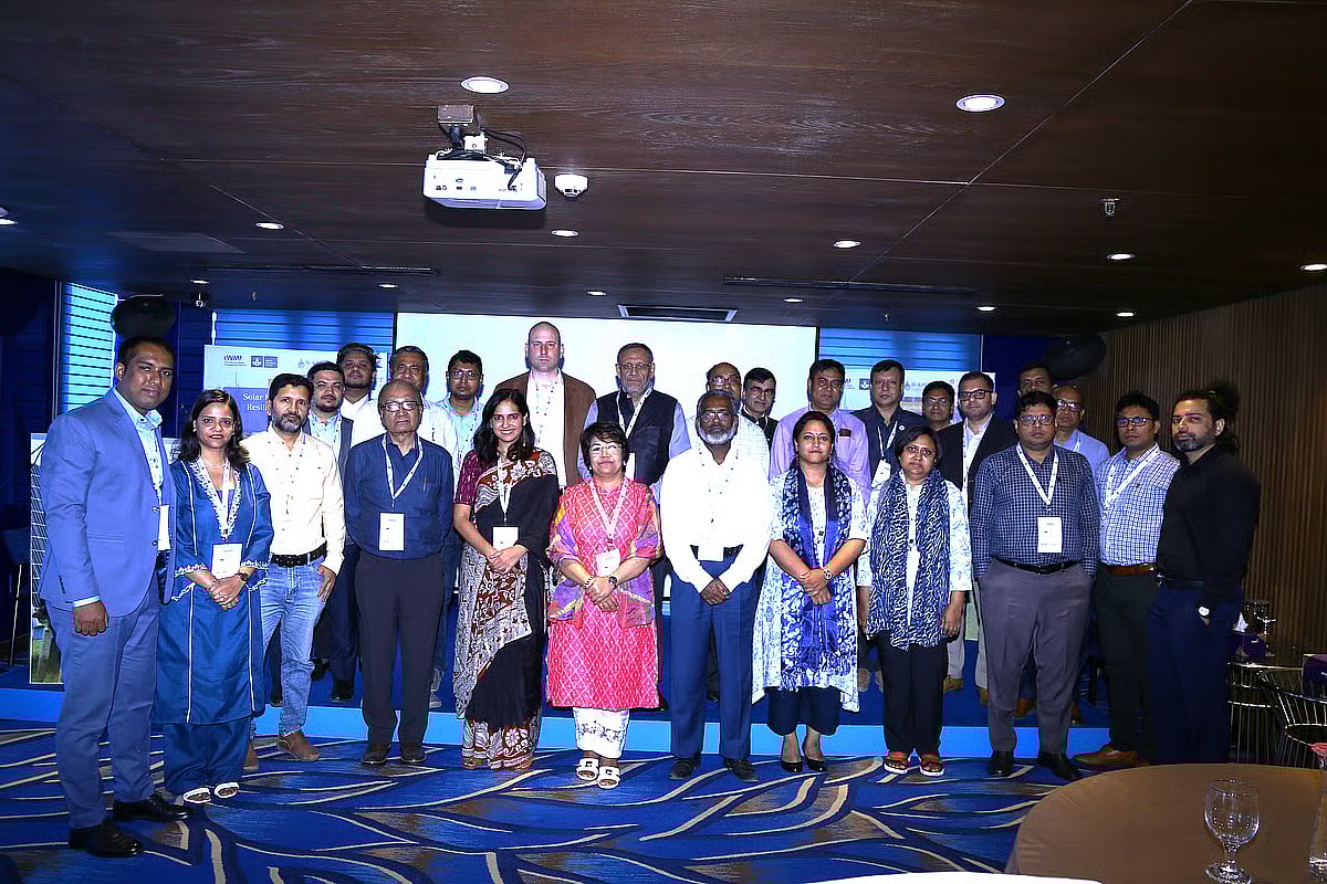 Guests pose for photo at the inauguration of the SOLAR (Solar Energy for Agricultural Resilience) Phase II.