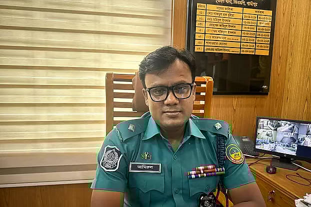 Withdrawn Pubail police station OC Sheikh Amirul Islam