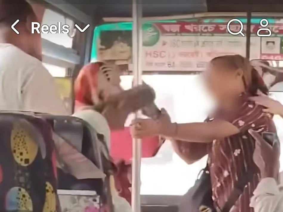 The university student was physically assaulted while protesting against a lewd comment about her attire on a bus in the Dhaka's Basila area.