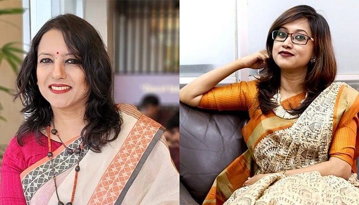 Sahelee Naz (L) and Zakia Sharmin (R)