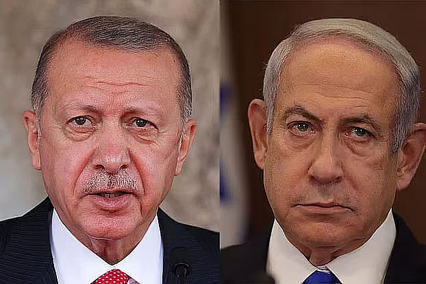 Turkish President Recep Tayyip Erdogan and Israeli Prime Minister Benjamin Netanyahu.