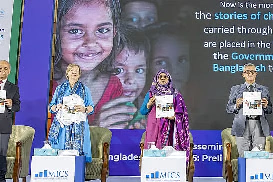 Multiple Indicator Cluster Survey (MICS) report by the Bangladesh Bureau of Statistics (BBS) and UNICEF was published at an event on 16 November, 2025