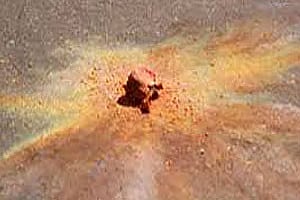 Crude bomb explosion