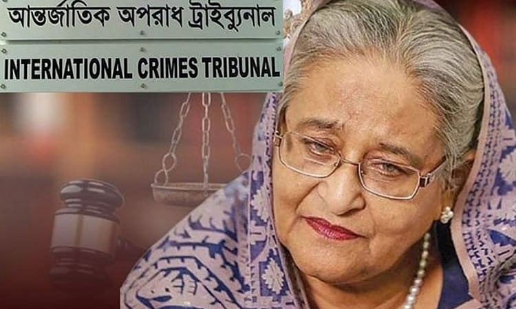 Ousted prime minister Sheikh Hasina.